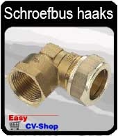 Knel schroefbus haaks